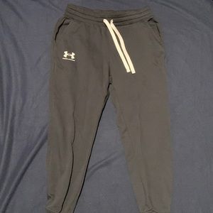 Men’s NEVER WORN Black fleece Under Armour joggers